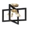 Designers Fountain 14.75in Xander 4-Light Aged Warm Brass Ceiling Light Semi Flush Mount 92811-AWB - alternate 1